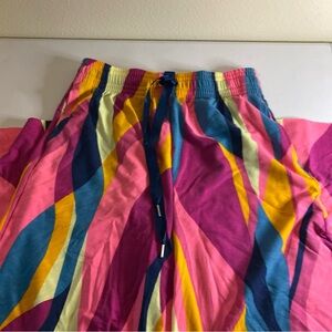 Tek Gear Women's swim cover up flair pants multi colored Sz. Med (D1)